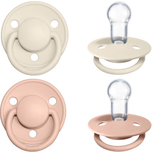 Bibs duda varalica - silikon De Lux (silikon) - Ivory/Blush BIBS-LUX-IB Slike
