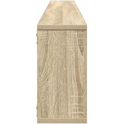  Kockaste zidne police 4 kom boja hrasta 100 x 15 x 30 cm drvene Slike
