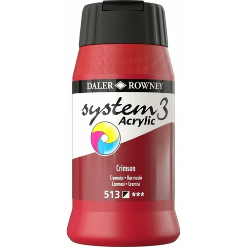 DALER ROWNEY System3 Akrilna boja 500 ml Crimson
