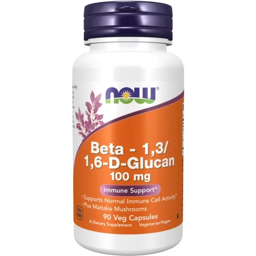 Now Foods Beta-(1,3/1,6)-D-glukan NOW, 100 mg (90 kapsul)