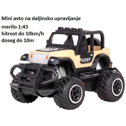 Rebel Mini avtomobilček ARMY na daljinsko vodenje, (20773000) Slike