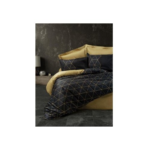 Lessentiel Maison Veta set posteljine, 200x220 cm, zlatno-crna Cijene