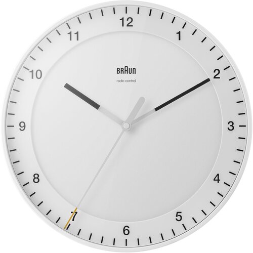 Braun BC 17 W-DCF radio wall clock white Slike