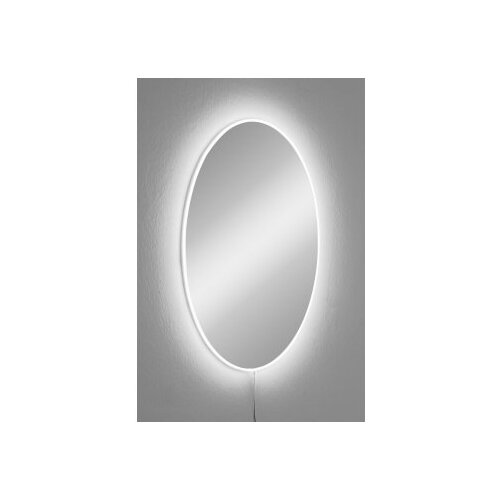 Hanah home ogledalo sa led osvetljenjem elliptical single 30x40 cm white Slike