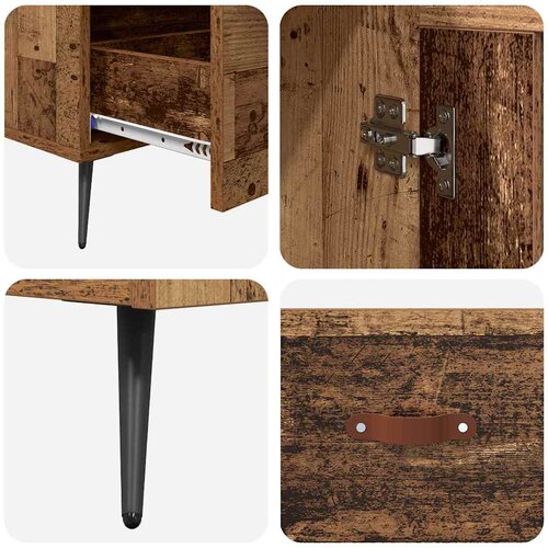  Highboard s ladicama Staro drvo 69,5 x 31 x 115 cm Slike