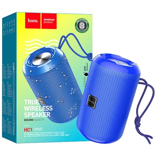 hoco. Zvučnik bežični, Hoco HC1, Bluetooth, 1200mAh, 5W, IPX5 – HC1 Blue Cijene