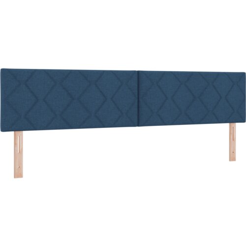 Box Spring Krevet s Madracem Plavi 200x200 cm Tkanina Slike