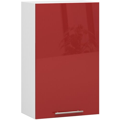 AKORD VISIČI KITCHEN OMARICA OLIVIA W 50cm BELO-RDEČA S SREBRNIM LESKOM H720, (21713574) Cene
