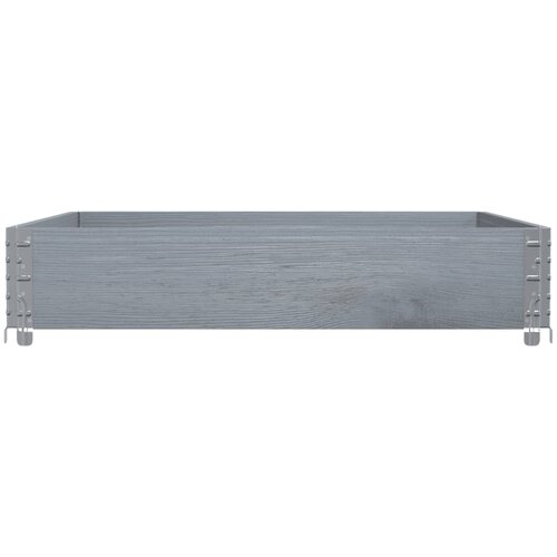  Vrtna sadilica siva 100x100 cm od masivne borovine Slike