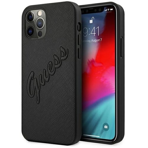Guess HARDCASE OVITEK ZA IPHONE 12 PRO MAX 6.7 ČRNO OVITEK SAFFIANO VINTAGE, (21898167) Cene