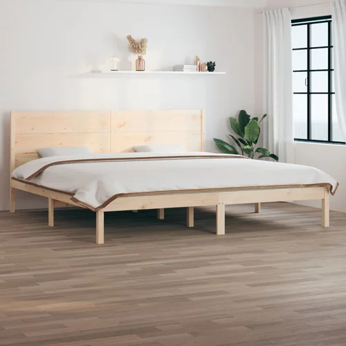  Okvir za krevet od masivnog drva 180 x 200 cm 6FT veliki bračni