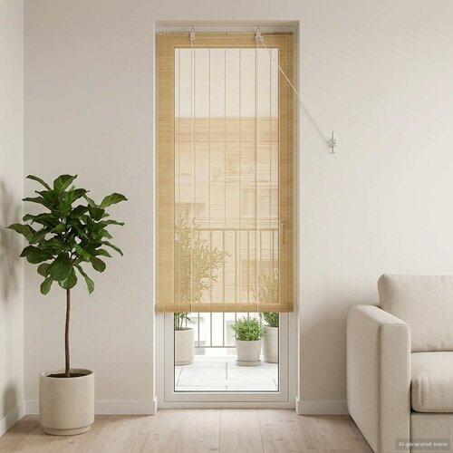 Rolo zavjesa Prirodna 60 x 220 cm Bambus Cene