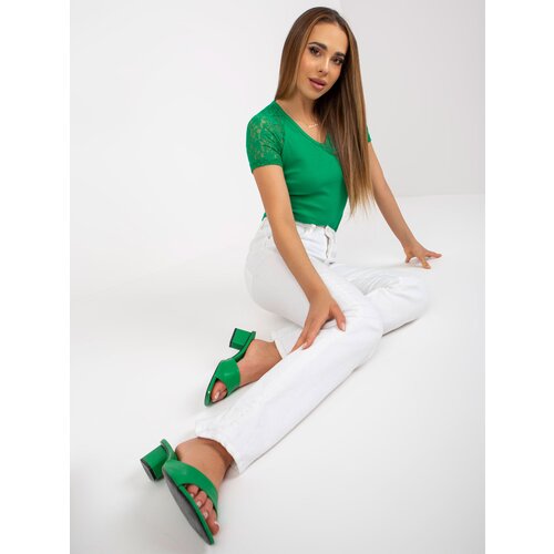 RUE PARIS Blouse-RV-BZ-7986.74-green Cene
