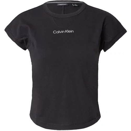 Calvin Klein Tehnička sportska majica 'HYBRID' crna / bijela