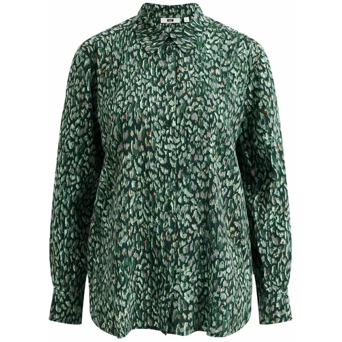 WE Fashion Bluza hrđavo smeđa / zelena / pastelno zelena / lila