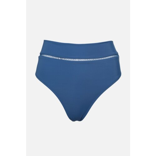 Trendyol Dark Blue Mesh Detailed Bikini Bottoms Slike