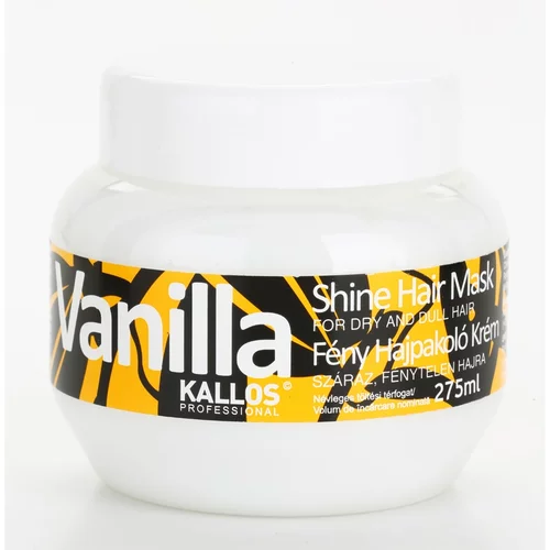 Kallos Cosmetics vanilla maska za obnovo suhih las 275 ml