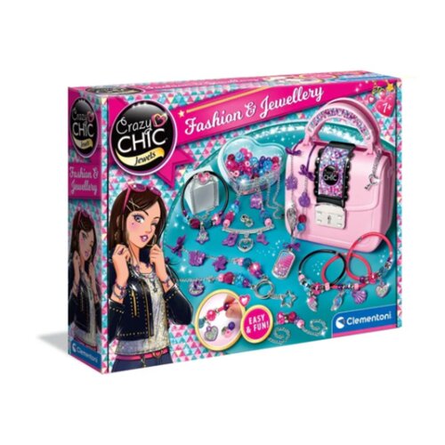 Ludi &amp;scaron;ik DIY set: Luda torbica s perlicama i narukvicama Clementoni 17651 Slike