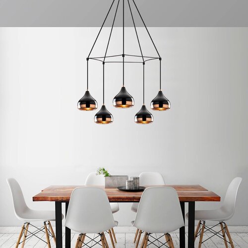 Yıldo - 6887 BlackCopper Chandelier Slike