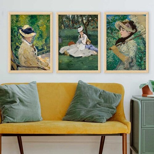 Wallity Set uramljenih slika 3NTC_UN145358 , 3 Dela Cene