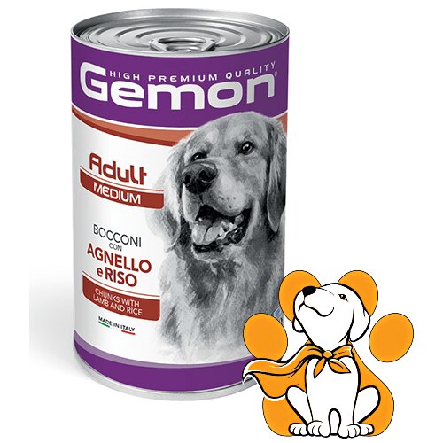 Gemon adult Medium Chunks with Lamb and Rice 1.25kg, Obrok sa Jagnjetinom Cene