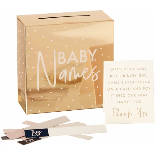 Ginger Ray® zlata škatlica za predloge otroških imen