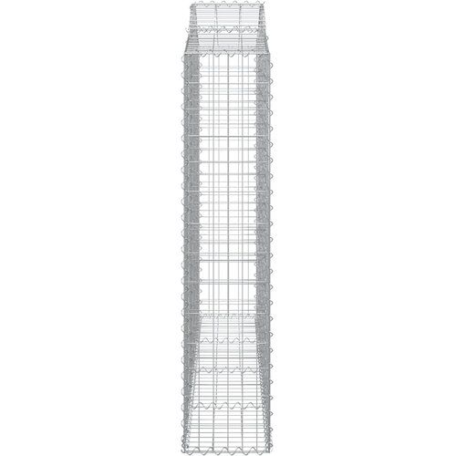  Gabionska ko&amp;scaron;ara s lukom 200x30x140/160 cm pocinčano željezo Slike