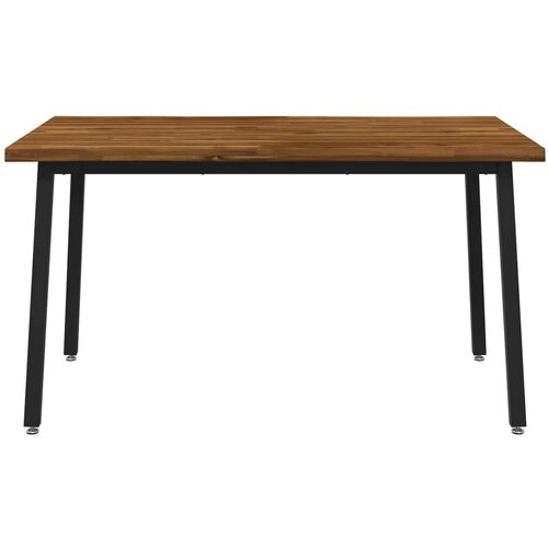  120 x 90 x 75 cm Čvrsto drvo akacije Prirodna i crna Pravokutni - Prirodna i crna 120 x 90 x 75 cm Živi rub Slike