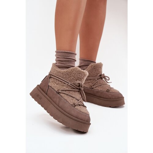 Big Star Womens Snow Boots On Platform With Faux Fur Slike