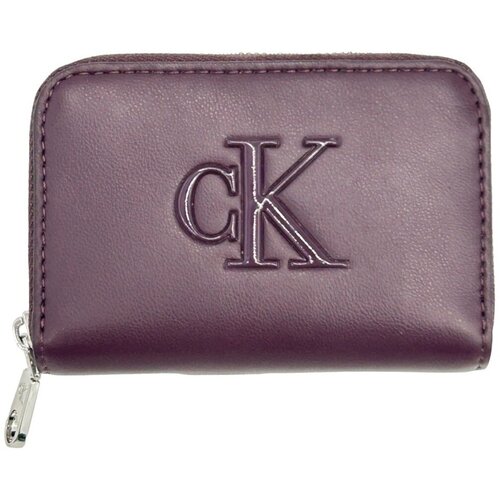 Calvin Klein Jeans Denarnica Lv04f1154g Bold Ck Medium Zip Aroun Bordo Slike
