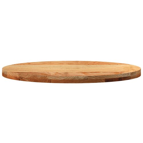 Stolna ploča svjetlosmeđa 80x40x4 cm ovalna masivna hrastovina Slike