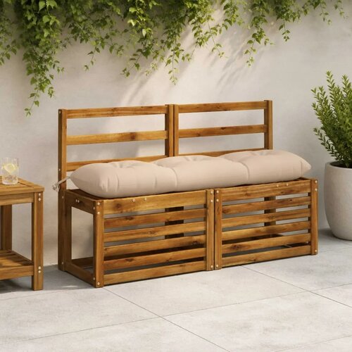  Jastučići za klupe VIANEN 2 kom. 100% poliester Krem - Krem 120 x 30 x 12 cm Cijene