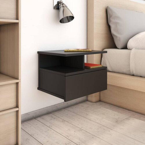 vidaXL Viseći noćni ormarići 2 kom crni 40 x 31 x 27 cm od iverice Cijene