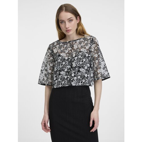 Orsay Black women&amp;#039;s patterned blouse - Women&amp;#039;s Slike