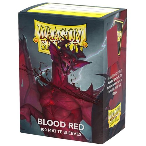 Arcane Tinmen Dragon Shield 100 Standard Sleeves - Blood Red Matte Cene