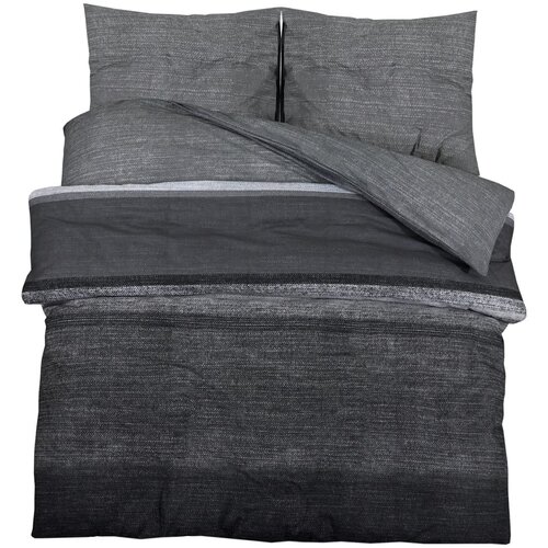 Maison Chic Komplet posteljnine - Posteljnina temno sivo 200x220 cm bombaž, (21786900) Slike