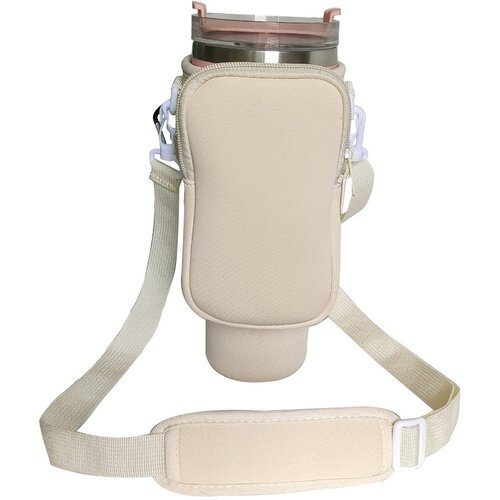 INF Nosilec za steklenico vode s snemljivo torbico za telefon, ki ustreza Stanleyju Beige, (21755897) Cene