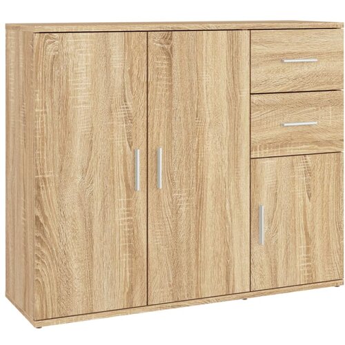 Maison Chic Komoda - Predalnik sonoma hrast 91x29,5x75 cm inženirski les, (21717688) Slike