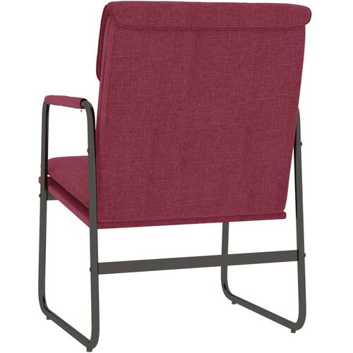  Ležaljka crvena boja vina 55 x 64 x 80 cm od tkanine - boja crnog vina 1 Slike