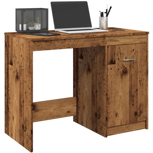 vidaXL Pisalna miza starinski les 100x50x76 cm inženirski les Cene