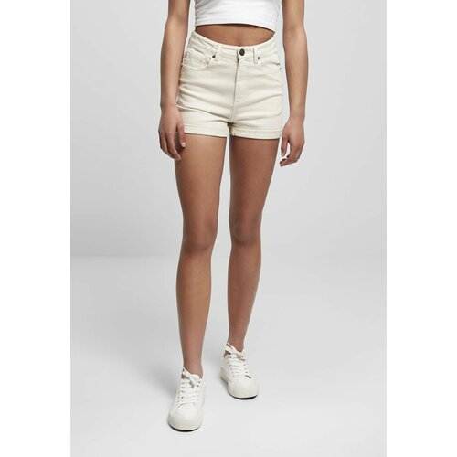 Urban Classics ladies 5 pocket shorts whitesand Slike