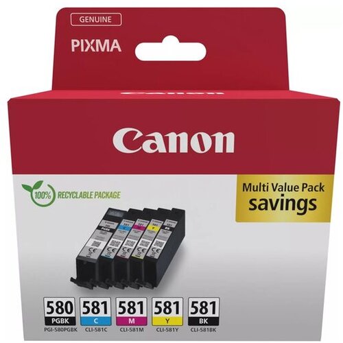 Canon PGI-580/CLI-581 PGBK/C/M/Y/BK MULT MULTPGI-580/CLI-581 PGBK/C/M/Y/BK Slike