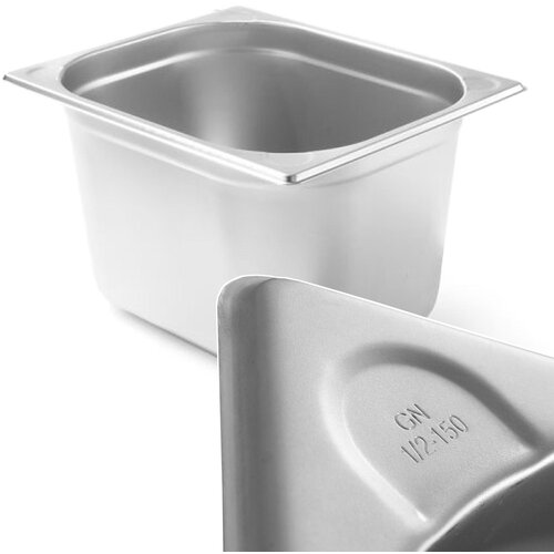 Hendi Kitchen Line GN 1/2 jeklena posoda, višina 150 mm - 806340, (21383936) Cene