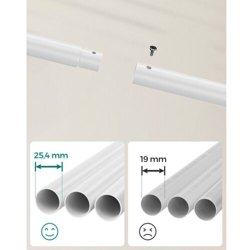  Mobilna stojeća ve&amp;scaron;alica LINEA, bela Slike
