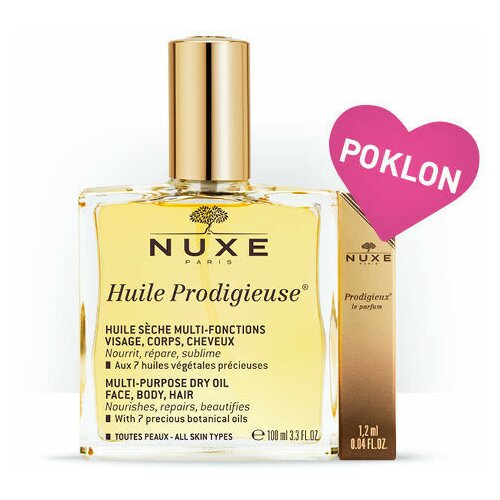 Nuxe čarobno suvo ulje 100 ml+prodigieux parfem 1,2 ml gratis Cene