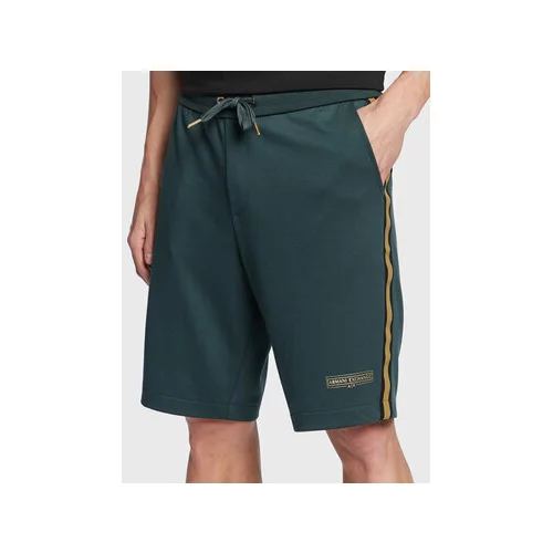Armani Exchange Športne kratke hlače 3RZSRA Z9N1Z 0899 Zelena Regular Fit