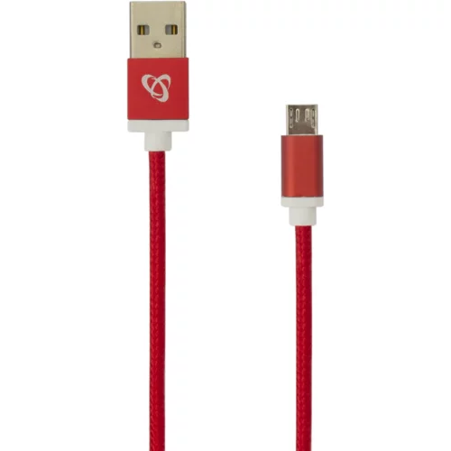 S Box KABEL USB A Muški -> MICRO USB Muški 1.5 m Crveni, (08-usb-10315r)