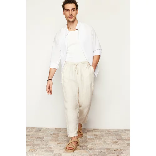 Trendyol Men's White Regular Fit Large Collar 100% Cotton Shirt