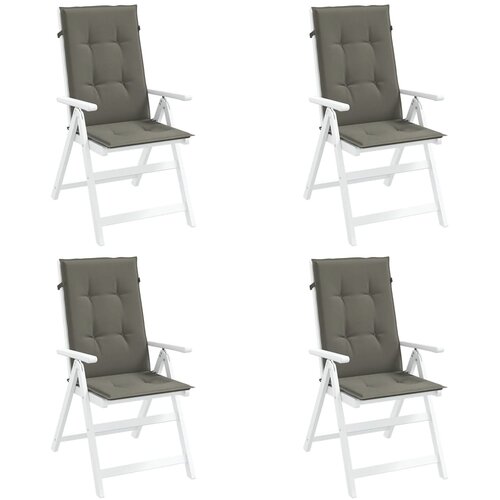  Jastuci za stolice 4 kom tamnosivi 120 x 50 x 4 cm od tkanine Cijene
