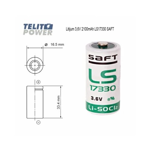 SAFT Litijum primarni 2/3 A 3.6V 2100mAh LS17330 Cene
